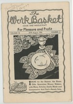 The Work Basket Home Needlecraft magazine  August 1950   - £11.19 GBP