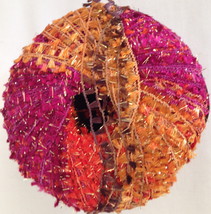 Karabella New Magic   Worsted Wt  Eyelash Yarn   Multicolor #9 Pink/Brown/Orange - £5.87 GBP