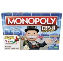 Monopoly Travel World Tour Board Game Hasbro Gaming Parker Brothers New - £11.22 GBP