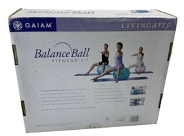 GAIAM  Balance Ball Beginner&#39;s Kit Small 55cm 3 Workout DVD &amp; Pump Bonus... - £13.50 GBP