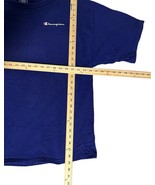Vintage 90s Basic Blue Champion Script Logo T Shirt Mens Size XXL basic ... - £23.33 GBP