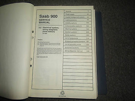 1994 95 1996 Saab 900 Elettrico Sistema Cavi Diagrammi Servizio Repair Manual 96 - £141.06 GBP