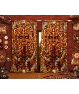 Steampunk Medusa Curtains, Neutral face, Victorian Goth Room Wall Art Wi... - £130.70 GBP