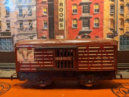 Marx Trains  59 Union Pacific Closed Slates Stock Car W/Sliding Door - $14.04 CAD