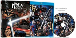 Ninja Scroll Anime Movie Blu-Ray w/ Rare Embossed Slipcover US Release - £159.49 GBP
