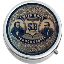 Vintage Cough Drops Tin Medical Pill Box Medicine Pill Box - $11.76