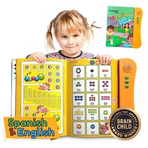 Learn Spanish For Kids |Spanish English Talking Sound Book Toddler | Bilingual T - £40.90 GBP