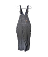 Berne Hickory Stripe Bib Overalls 44x30 Train Conductor Railroad Farm St... - $1,125.43 MXN