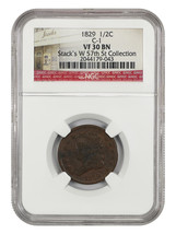 1829 1/2C NGC VF30 (Cohen-1) - £120.02 GBP