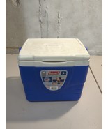 Vintage Coleman Cooler Portable Excursion 9 Quart 8.5 Liters Blue / White - $590.34 MXN