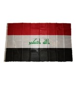 3x5 Iraq Iraqi Knitted Nylon Premium Quality Fade Resistant Flag 3&#39;x5&#39; G... - $17.61 CAD