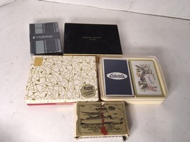 Lot of 8 vintage playing card decjs Congress Haggar Co Paitnik Eckerds Travel... - £11.19 GBP