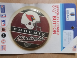 90s Phoenix Cardinals 3 1/2 in Button Wincraft - $9.99