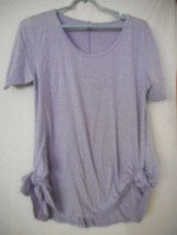 Purple LuLaRoe Knit short sleeve tunic top Size S - $133.98 MXN
