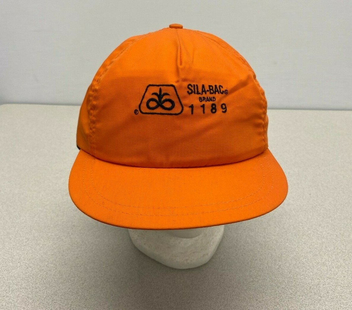  Sila Bac Vintage Seed Farmer Hat Victory Hat Cap Orange Made in Canada  - $7.92