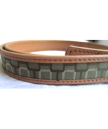 Nine West Genuine Leather Belt with Mod Link Print on Fabric Vintage Wom... - £18.85 GBP