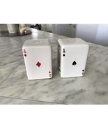 Playing Cards Ceramic Salt &amp; Pepper Shaker Set - $9.50