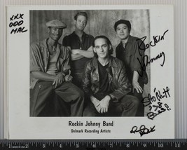 Rockin Johnny Band Autogramm Signiert 8x10 B&amp;w Promo Promotion Foto Tob - £54.30 GBP