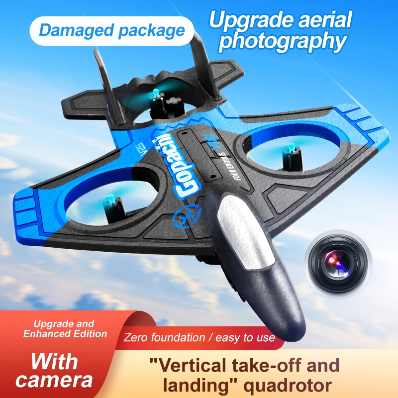 V25 RC Drone 4K Aircraft Glider Plane V17 Drone Gravity Sensing 2.4G Radio - £38.85 GBP+