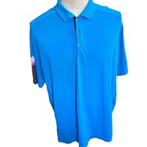 Nike Golf Tour Performance Dri Fit Polo Shirt Men XL Blue Colorblock S/S Logo    - £14.06 GBP