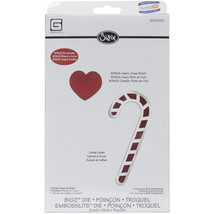 Sizzix Bigz With Bonus Embosslits Die Candy Canes and Heart By Basicgrey - £30.21 GBP