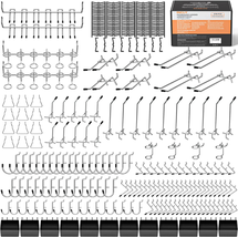 INCLY 278PCS Pegboard Accessories Organizer Kit, Peg Board Hooks Set wit... - £29.70 GBP