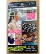 Scunci Fashionably Fit Hair Ties Fabric  2 in one hair and wrist band in... - $7.31