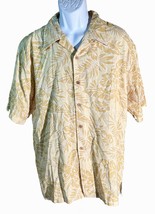 Waikiki Wear Cherokee Clothing Co. Men&#39;s Short Sleeve Button Down Shirt Yellow L - £10.91 GBP