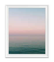 Pink Sunset Sunrise Beach Ocean Nautical Photography Print,, 8X10 Inches. - £24.75 GBP