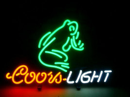 New Coors Light Frog Bar Beer Lager Neon Sign 24&quot;x20&quot; - £195.25 GBP