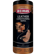 Leather Cleaner &amp; Conditioner Wipes with UV Protection, Prevent Cracking... - £5.62 GBP
