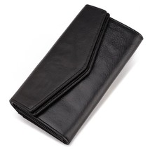 HUMERPAUL High Capacity Cow Leather Wallet Female Coin Purse Women Portomonee Cl - £32.49 GBP