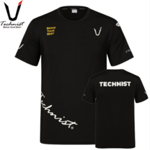[On Sale] TECHNIST Unisex Badminton T-Shirt Sportswear Top Black AsiaFit... - $34.11