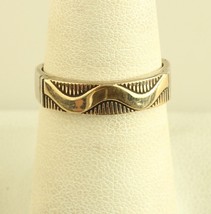 Vintage 14k Gold Sterling Silver Wedding Engagement Promise M M Rogers Ring - £87.58 GBP