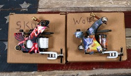 BRAND NEW LOT of (2) Skull &amp; Wolf Tattoo Guns - $19.67