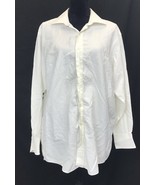 Sean John White Button-up Long sleeve Shirt Sz 16.5 32/33 Size Lg - $21.95 CAD