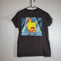 Sponge Bob T Shirt Mens Small Black Short Sleeve Casual  - $14.33