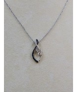 Samuel Aaron Openwork Twisted Black CZ Pendant and Chain - €13,60 EUR