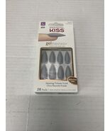 Kiss Nails Gel Fantasy Press Glue Manicure Long Gel Stiletto Matte Gray ... - $22.08 CAD