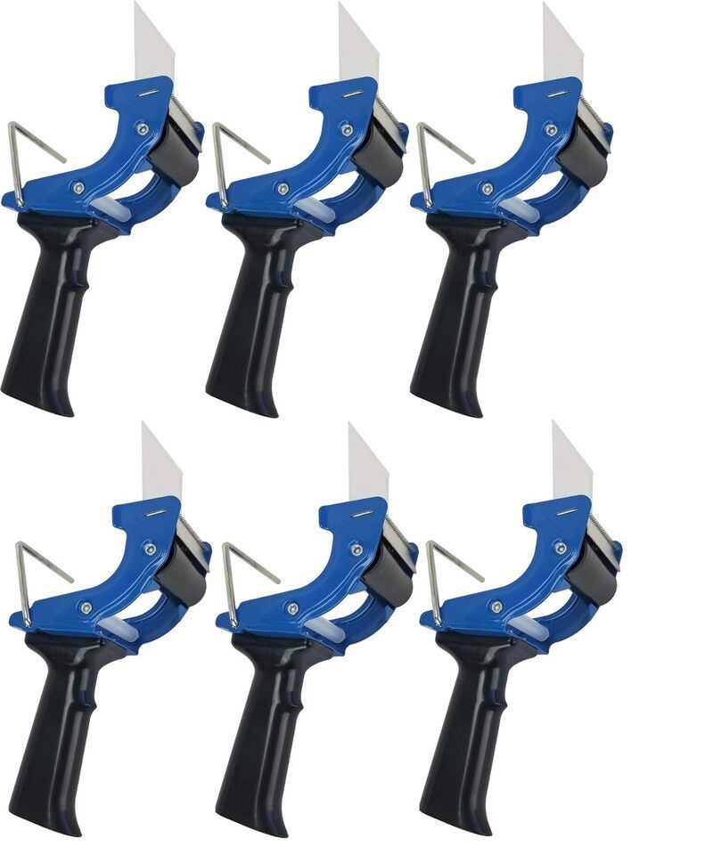 6 Piece Set 2&quot; Tape Gun Tape Dispenser Gun Mousetrap Style, Light Heavy ... - £24.70 GBP