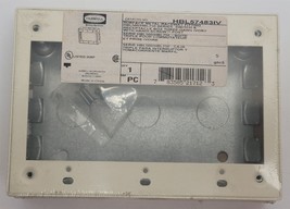 Hubbell HBL57483IV Raceway Metal Box 3 Gang , Ivory - $9.77