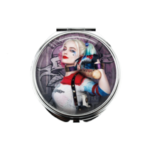 1 Harley Quinn Portable Makeup Compact Double Magnifying Mirror! - £10.89 GBP