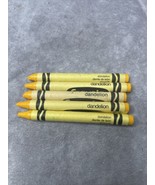 Crayola Dandelion Yellow Crayon USED Vintage Retired Discontinued Lot Of 5 - $24.99