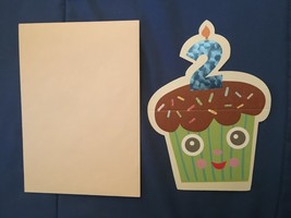 2 YR Baby Birthday Card Cupcake *NEW* j1 - $112.89 MXN