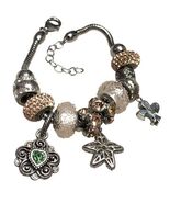 Sterling Silver 925 FIORA Charm Bracelet 12 Charms 7 -8" Bracelet. - $90.56