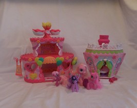 My Little Pony Ponyville Roller Skate Party Cake +  La Ti Da Hair Spa + Pony&#39;s  - £22.28 GBP