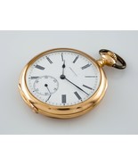 Tiffany &amp; Co. 18k Yellow Gold Pocket Open Face Pocket Watch Size 8 - £2,982.97 GBP