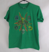 Mighty Morphin Power Rangers Men&#39;s Green Graphic T-Shirt Size Medium - £7.56 GBP