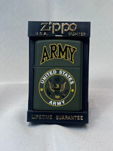 2000 Zippo USA United States Army Green Cigarette Lighter Sticker Sealed In Case - $39.55