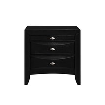 Black Nightstand With 2 Chambered Drawer - $7,273.58 MXN